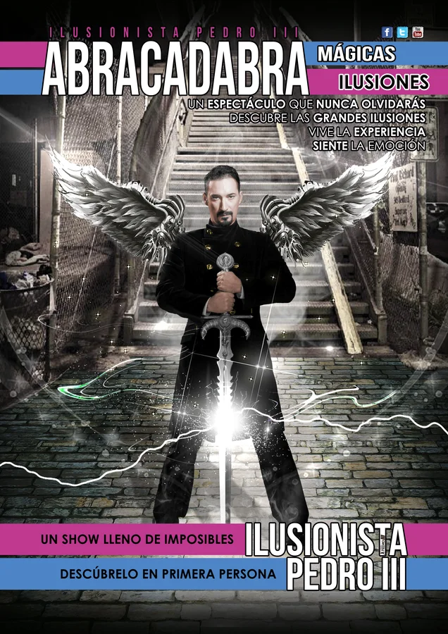 Cartel oficial ABRACADABRA mágicas ilusiones